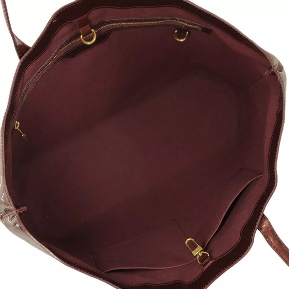 LOUIS VUITTON Wilshire GM M91664 Rouge Fauviste Monogram Vernis - Picture 6 of 16